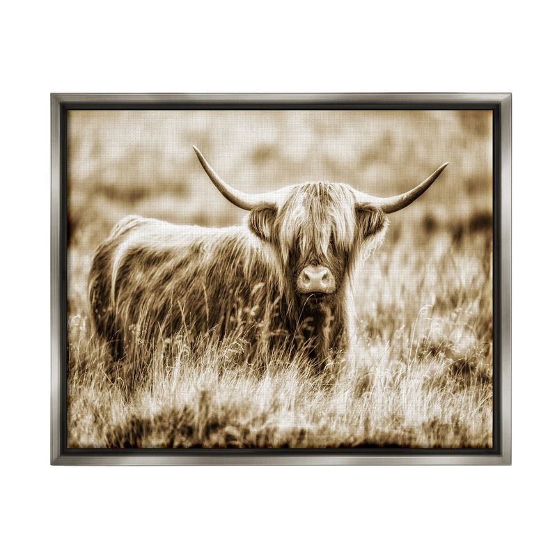 Stupell Industries Vintage Cow In Pasture Animal Photo, 1 of 7