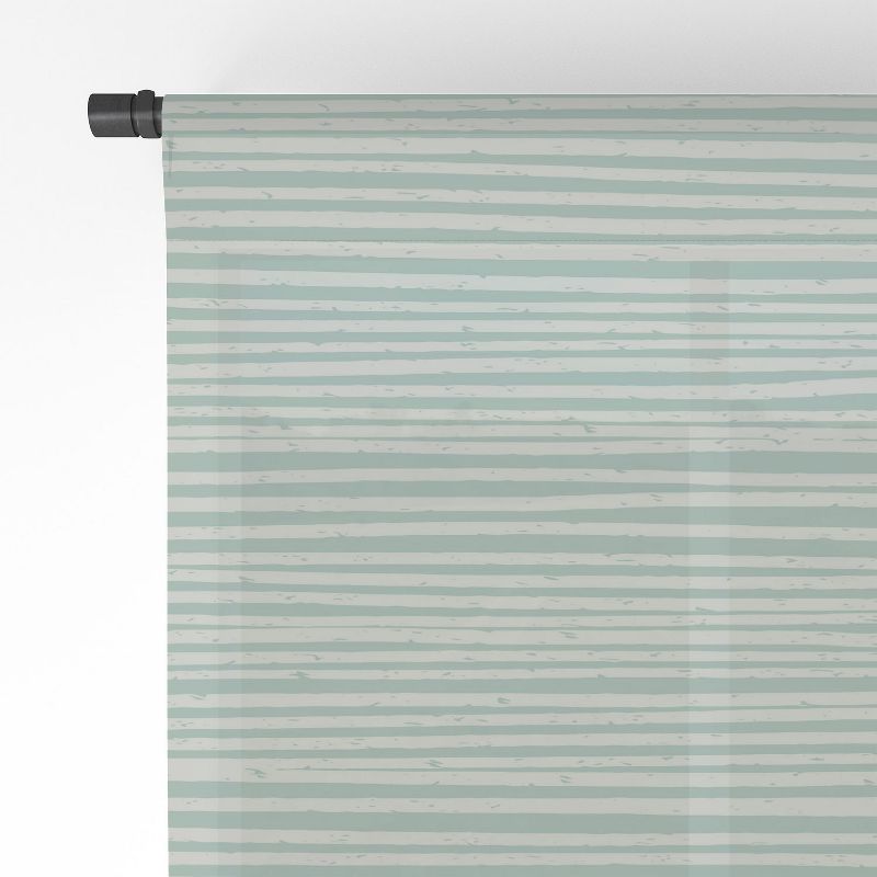 CoastL Studio Ocean Tide Sea Foam Single Panel Sheer Window Curtain - Deny Designs, 4 of 7