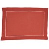 Saro Lifestyle Hemstitched Border Design Placemats (Set of 12) - 2 of 4