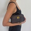 Adornia Burgundy Woven Top Handle Bag - 2 of 4