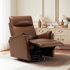 Ora Maison Recliner Chair, Upholstered Reclining Armchair with Footrest for Living Room - 1 of 4
