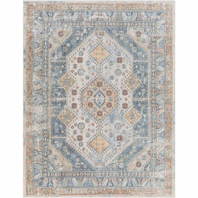 Mark & Day Elmdale Washable Woven Indoor Area Rugs Denim