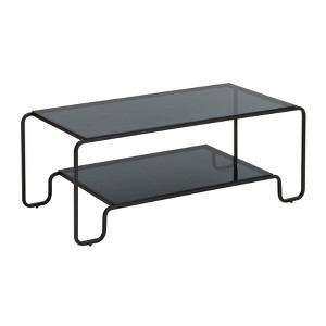 MH London Tucker Rectangle industrial Iron & Glass Coffee Table For Living Room - 1 of 1