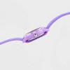 Girls' Disney Aladdin Princess Jasmine Plastic Time Teacher Watch - Purple - 3 of 4
