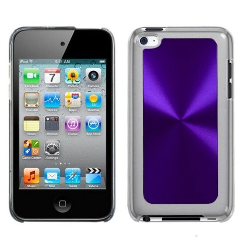 Mybat For Apple Ipod Touch 4th Gen Purple Clear Cosmo Aluminum Hard Case Cover Target