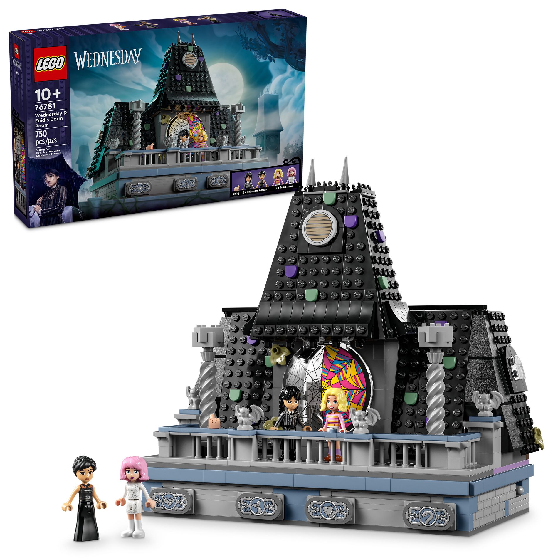 LEGO Wednesday: Wednesday & Enid's Dorm Room Halloween Building Set with Dolls 76781