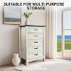 Coucheta 44.8" Vintage Dresser - 5-Drawer Tall Storage Chest, Wooden Organizer for Closet, Kids Room & Nursery - 4 of 4
