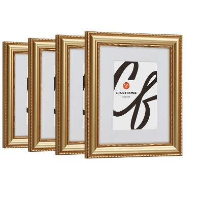 Craig Frames Victoria 11x14 Inch Ornate Gold Picture Frame Set Matted ...