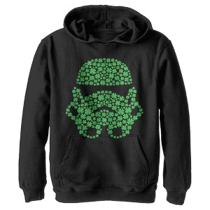 Boy's Star Wars St. Patrick's Day Shamrock Stormtrooper Pull Over Hoodie - 1 of 4