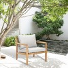 Moda Furnishings 2PCS Arcacia Wood Patio Outdoor Single Sofa With Cushions - 2 of 4