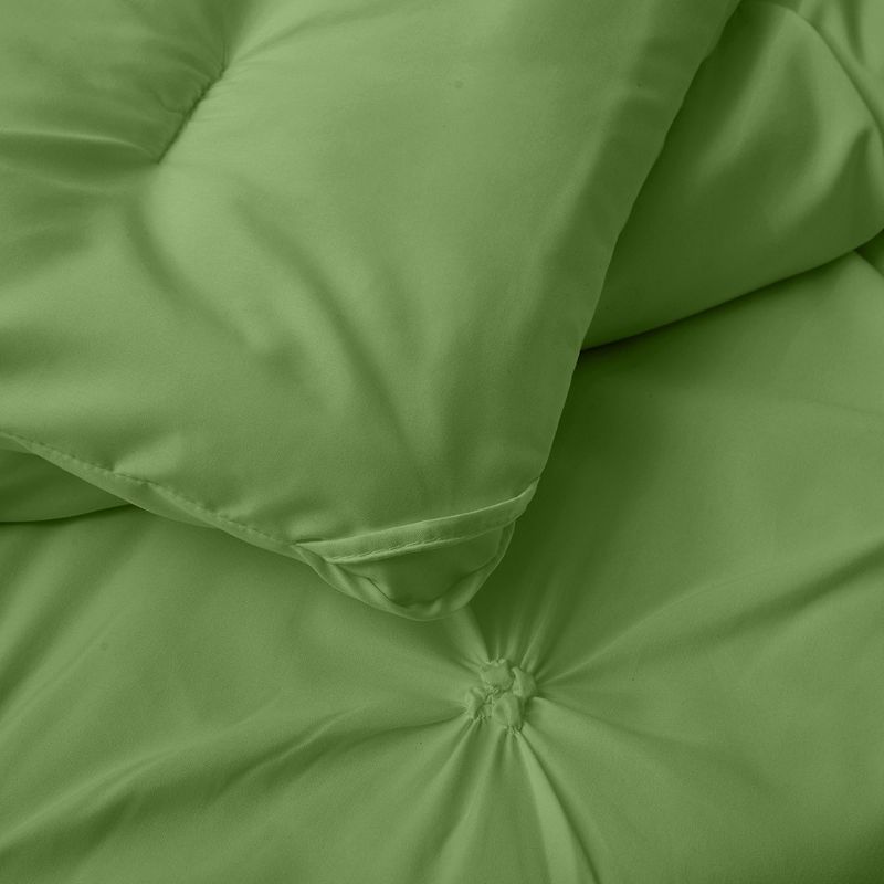 Peace Nest Pintuck Comforter Set, Bedding Set for All Season, Comforter and Pillowcases Set, Green, 5 of 7