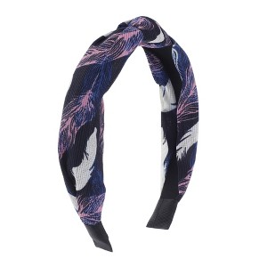Unique Bargains Fashion Feather Pattern Headbands 1 Pc - 1 of 4