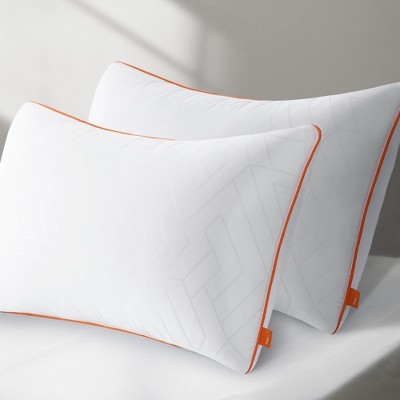 DSVIMOY Support Pillow Luxury Neck Support Pillow Set for Back Stomach and Side Sleepers, White, 16.5"*11.5"*7"
