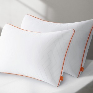 DSVIMOY Support Pillow Luxury Neck Support Pillow Set for Back Stomach and Side Sleepers, White, 16.5"*11.5"*7" - 1 of 4