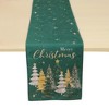 Unique Bargains Christmas Table Runner Pink Gold Tone White 72"x13" 1 Pc - 4 of 4