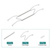 Unique Bargains Stainless Steel Invisible Design Wall Plate Hanger 1 Set - 3 of 4