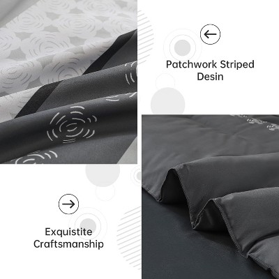Der Rose BALHAM TRADE- 8 Pieces Grey Comforter Set Queen Size Bed in a Bag Boho Soft Microfiber Bedding Green Queen 90"×90" — фото 4