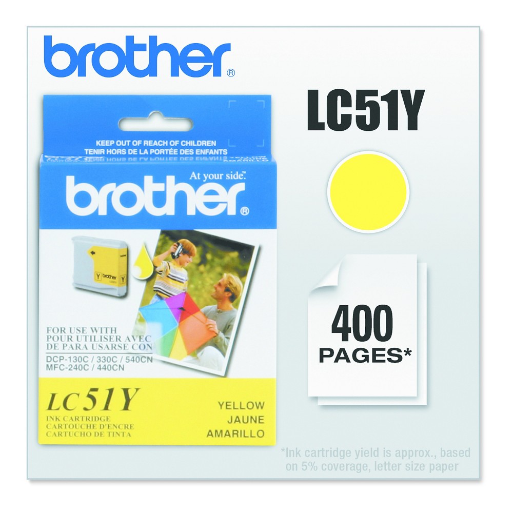 UPC 012502615644 product image for Brother LC51Y Innobella Ink, Yellow | upcitemdb.com