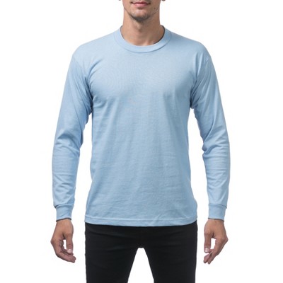 Pro Club Men's Heavyweight Cotton Long Sleeve Crew Neck T-Shirt