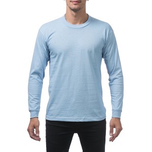 Pro Club Men's Heavyweight Cotton Long Sleeve Crew Neck T-Shirt - 1 of 4