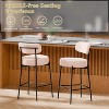 DYHOME Bar Stools Set of 4, 24 Inches Counter Height Kitchen Bar Stools with Back, Modern Metal Tall Bar Stools for Kitchen Island - 4 of 4
