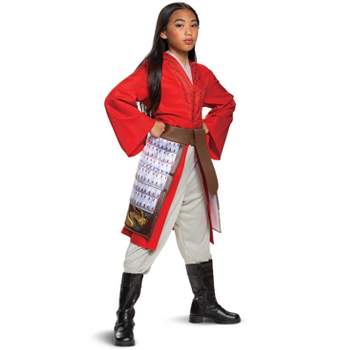 Mulan Mulan Hero Red Dress Deluxe Child Costume