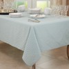 Saro Lifestyle Solid Color Tablecloth With Stitched Line Design - 2 of 4