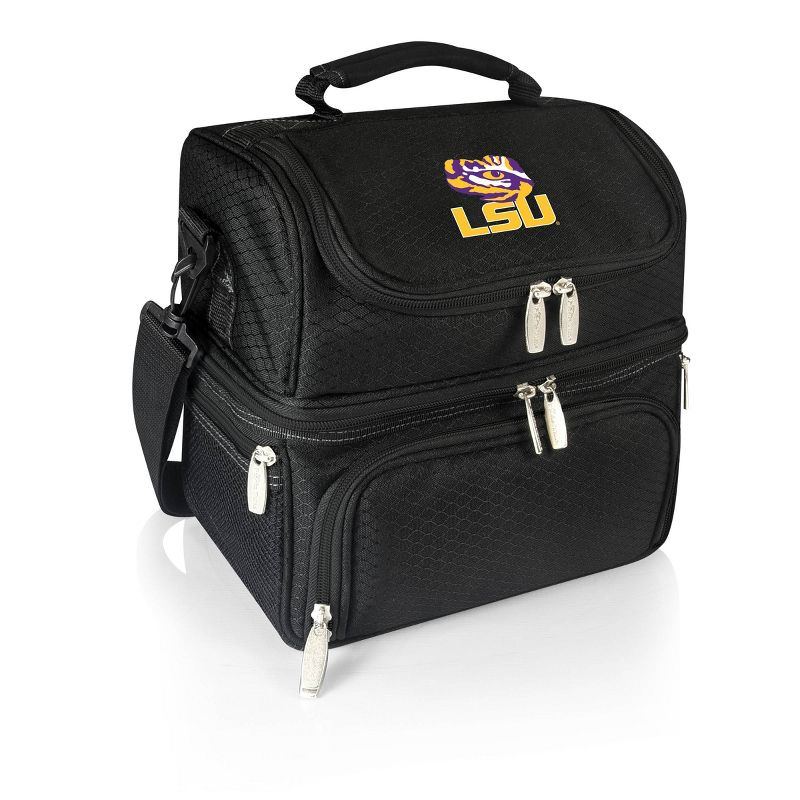 NCAA LSU Tigers Pranzo Dual Compartment Lunch Bag - Black, 1 of 7