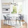 Zuo Clyde Dining Chair (Set of 2) Geometric Print  and  Black - image 2 of 4