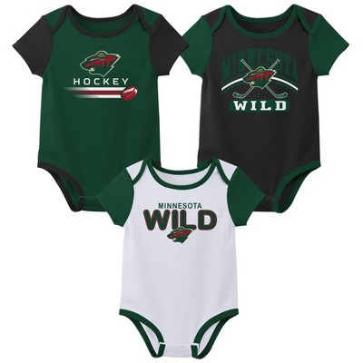 NHL Minnesota Wild Boys' 3pk Bodysuit