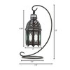 13" Iron Moroccan Tabletop Outdoor Lantern Black - Zingz & Thingz - 4 of 4