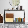 Syemin Console Tables Industrial Porch Table Narrow Console Sofa Table Couch Table Entryway Table Small Space Console, Gray, 47.24"*9.05"*29.13" - 4 of 4