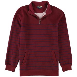 Club Room Mens Striped 1/4 Zip Sweatshirt - 1 of 2