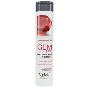 Celeb Luxury Gem Lites Colorditioner with BondFix Amber Deep Copper Brown 8.25 oz - 1 of 4