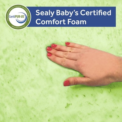 Sustainably Sourced 52.5" Hybrid Memory Foam & Innerspring Toddler Mattress