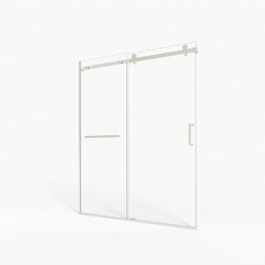 Cesicia 60x75 inches Brushed Nickel Sliding Shower Door - 1 of 4