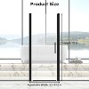 Zevemomo Adjustable 32-33.5" W x 75" H Semi-Frameless Pivot Shower Door, 1/4" (6mm) Clear Tempered Glass Shower Door, Pivot Swing Shower Glass Door - 4 of 4