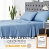 King Size 4 Piece Sheet Set, Bamboo Fiber Soft Comfy Breathable Bed Sheets Set Wrinkle-Free Hotel Bedding Bed Sheets Pillowcase Set with 16" Pockets - 3 of 4