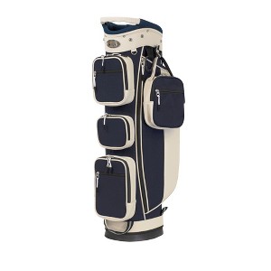 Lady Hampton Canvas Golf Cart Bag 5-Way Padded Top - Blue / Ivory - 1 of 1