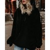 Ladies' Long - Sleeve Hooded Pullover Solid Fleece Sweatshirt - 2 of 4