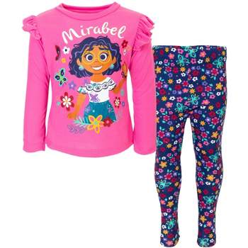 Disney Encanto Mirabel Girls T-Shirt and Leggings Outfit Set Toddler 