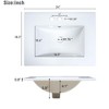 24"W Wall Mounted Bathroom Vanity with Sink and 2 Drawers, Green, 4L- ModernLuxe - 4 of 4