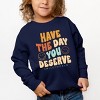 The Juniper Shop SmileyWorld Have The Day You Deserve Groovy Toddler Sweatshirt - 3 of 4