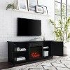 Camden Low Profile Fireplace with TV Stand for TVs up to 60" Black - Crosley - 4 of 4