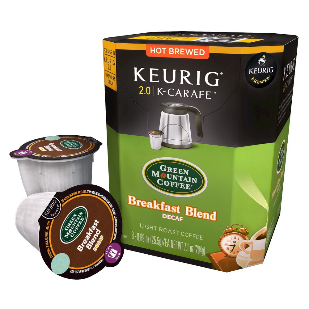 UPC 099555046045 product image for Green Mountain Breakfast Blend Decaf Light Roast Coffee - K-Carafe Pods - 8ct | upcitemdb.com