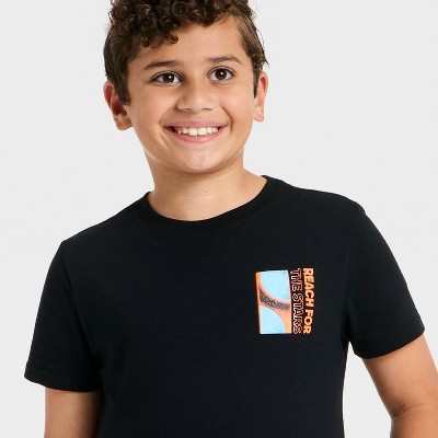 Детские Cat & Jack Boys' Short Sleeve 'Space Explorer' Graphic T-Shirt - Cat & Jack™ Black M — фото 2