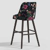 Geller Modern Counter Height Barstool: Black Wooden Frame, Cotton Seat, Ergonomic Backrest - Threshold™ - 4 of 4