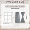 Unique Bargains Blackout Tie Up Pocket Window Door Curtain 1 Panel - 2 of 4