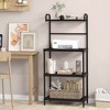 Costway 4-Tier Baker's Rack Microwave Oven Stand Shelves Kitchen Storage Rack Organizer Grey/White/Black - 4 of 4