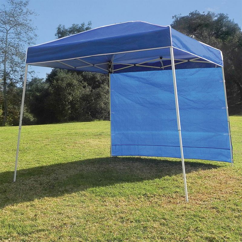 Z-Shade 10 Foot Angled Leg Instant Canopy Tent Taffeta Attachment to Provide Ultimate Shading for Outdoor Events, Blue (Attachment Only), 4 of 7